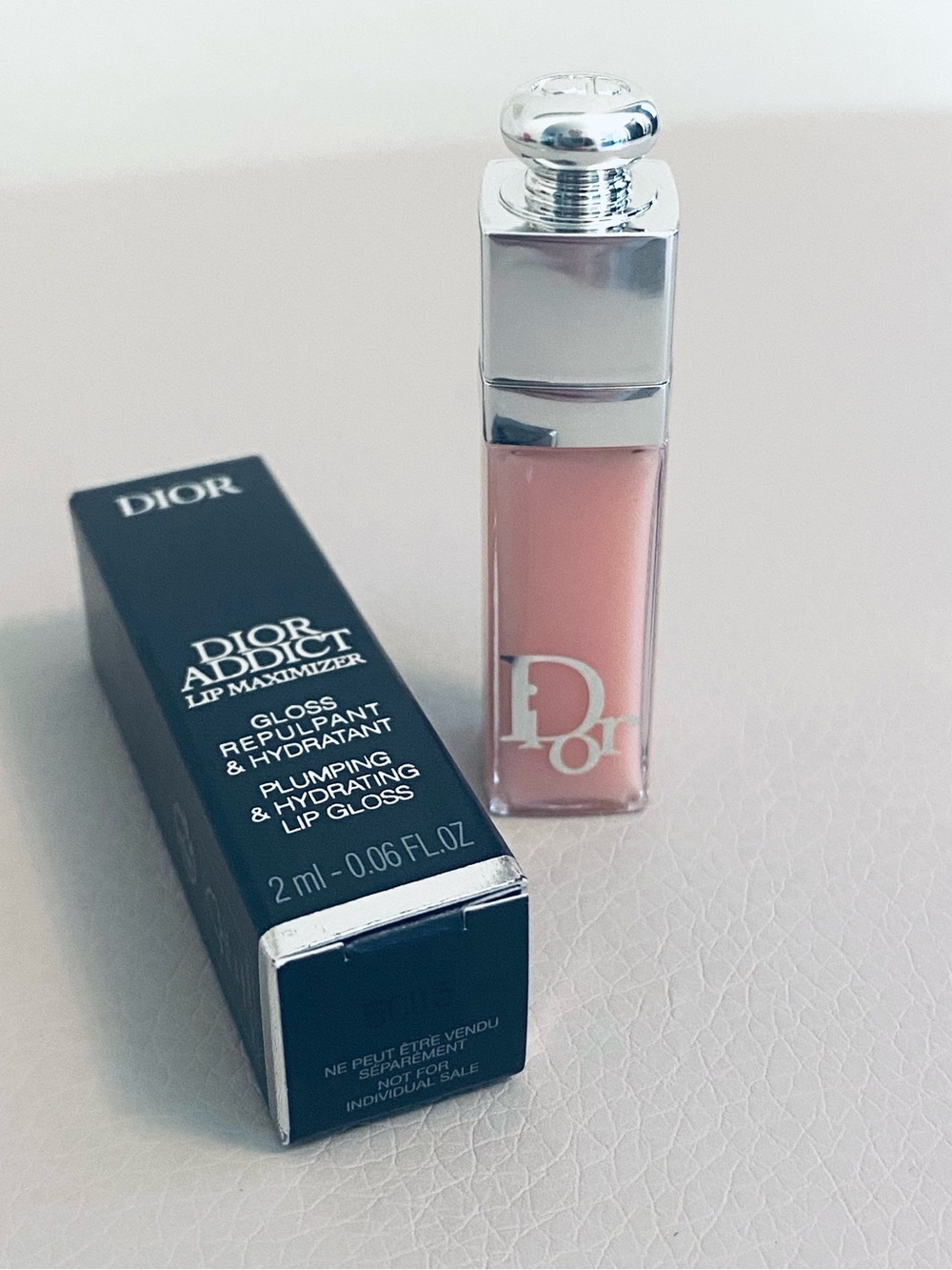 Dior mini lip gloss, gift from dior beauty counter, so cute